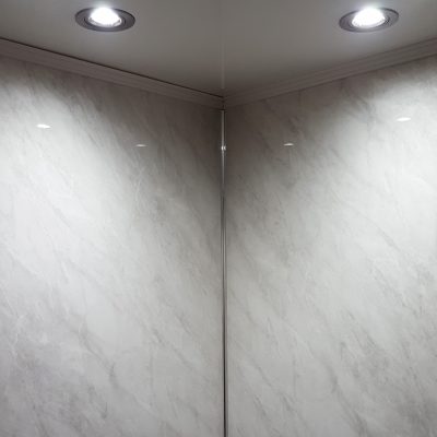 TITAN Decor Aquamax Light Grey Marble Metre Wide