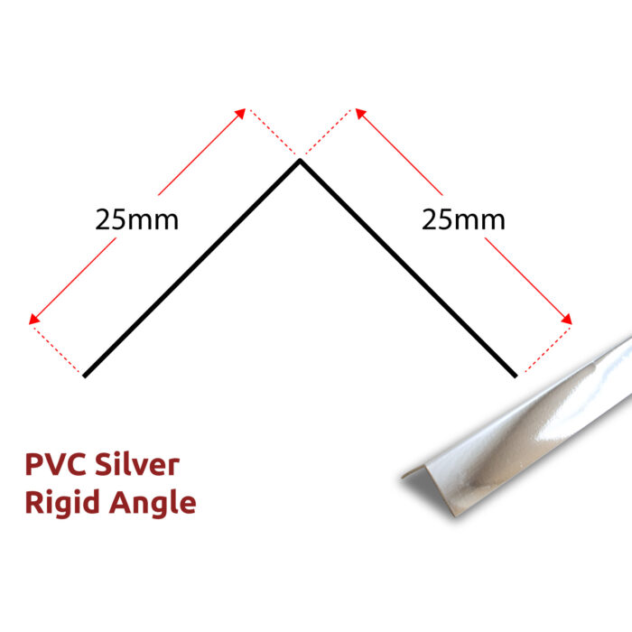 PVC Rigid Angle - Silver Panel Trim