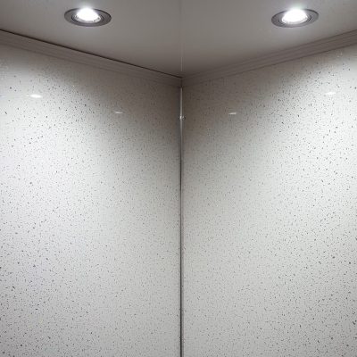 Aquamax White Sparkle Shower Panel Shower Wall Panels