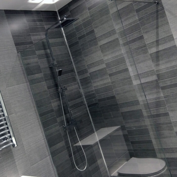 Graphite Small Tile Decorative Wall Panels