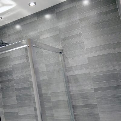 Light Grey Small Tile PVC Wall Panels